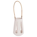 ΕΠΙΤΡΑΠΕΖΙΟ ΦΑΝΑΡΙ ERANTYL HM4696.02L ΛΕΥΚΟ FIBER CEMENT & ΧΕΡΟΥΛΙ RATTAN Φ17x27Yεκ.