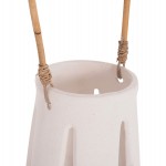 ΕΠΙΤΡΑΠΕΖΙΟ ΦΑΝΑΡΙ ERANTYL HM4696.02L ΛΕΥΚΟ FIBER CEMENT & ΧΕΡΟΥΛΙ RATTAN Φ17x27Yεκ.