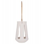 ΕΠΙΤΡΑΠΕΖΙΟ ΦΑΝΑΡΙ ERANTYL HM4696.02L ΛΕΥΚΟ FIBER CEMENT & ΧΕΡΟΥΛΙ RATTAN Φ17x27Yεκ.