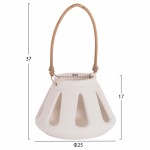 ΕΠΙΤΡΑΠΕΖΙΟ ΦΑΝΑΡΙ ERANTYL HM4696.02S ΛΕΥΚΟ FIBER CEMENT & ΧΕΡΟΥΛΙ RATTAN Φ25x17Yεκ.