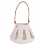 ΕΠΙΤΡΑΠΕΖΙΟ ΦΑΝΑΡΙ ERANTYL HM4696.02S ΛΕΥΚΟ FIBER CEMENT & ΧΕΡΟΥΛΙ RATTAN Φ25x17Yεκ.