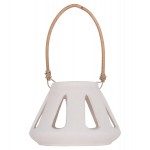 ΕΠΙΤΡΑΠΕΖΙΟ ΦΑΝΑΡΙ ERANTYL HM4696.02S ΛΕΥΚΟ FIBER CEMENT & ΧΕΡΟΥΛΙ RATTAN Φ25x17Yεκ.