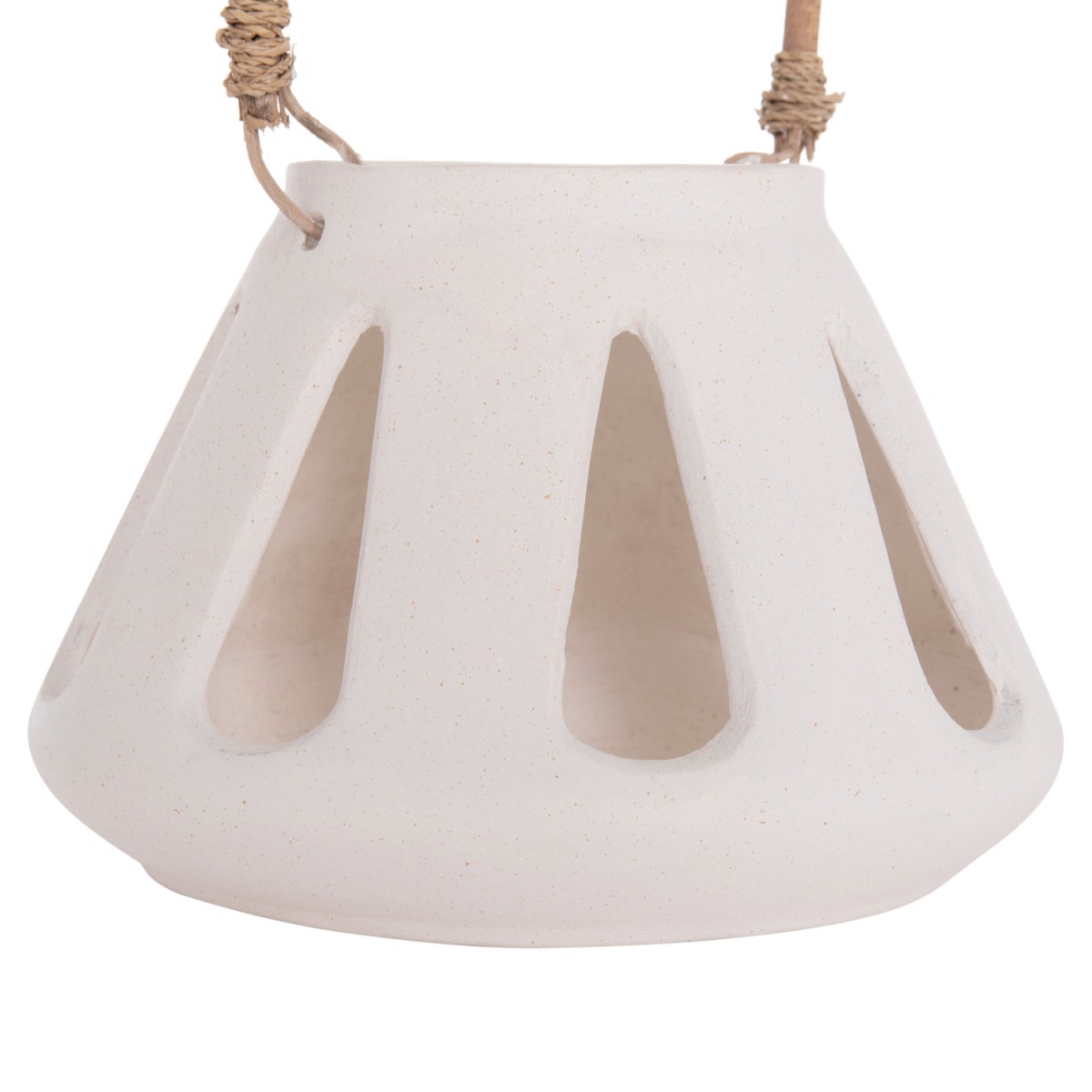 ΕΠΙΤΡΑΠΕΖΙΟ ΦΑΝΑΡΙ ERANTYL HM4696.02S ΛΕΥΚΟ FIBER CEMENT & ΧΕΡΟΥΛΙ RATTAN Φ25x17Yεκ.