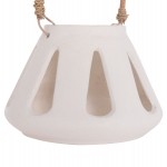 ΕΠΙΤΡΑΠΕΖΙΟ ΦΑΝΑΡΙ ERANTYL HM4696.02S ΛΕΥΚΟ FIBER CEMENT & ΧΕΡΟΥΛΙ RATTAN Φ25x17Yεκ.