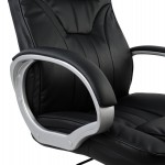 ΚΑΡΕΚΛΑ ΓΡΑΦΕΙΟΥ ΜΑΥΡΟ PU STARELL ΜΕ ΠΟΔΙ ΧΡΩΜΙΟ 65x71x106,5-116Y εκ.HM1025.01