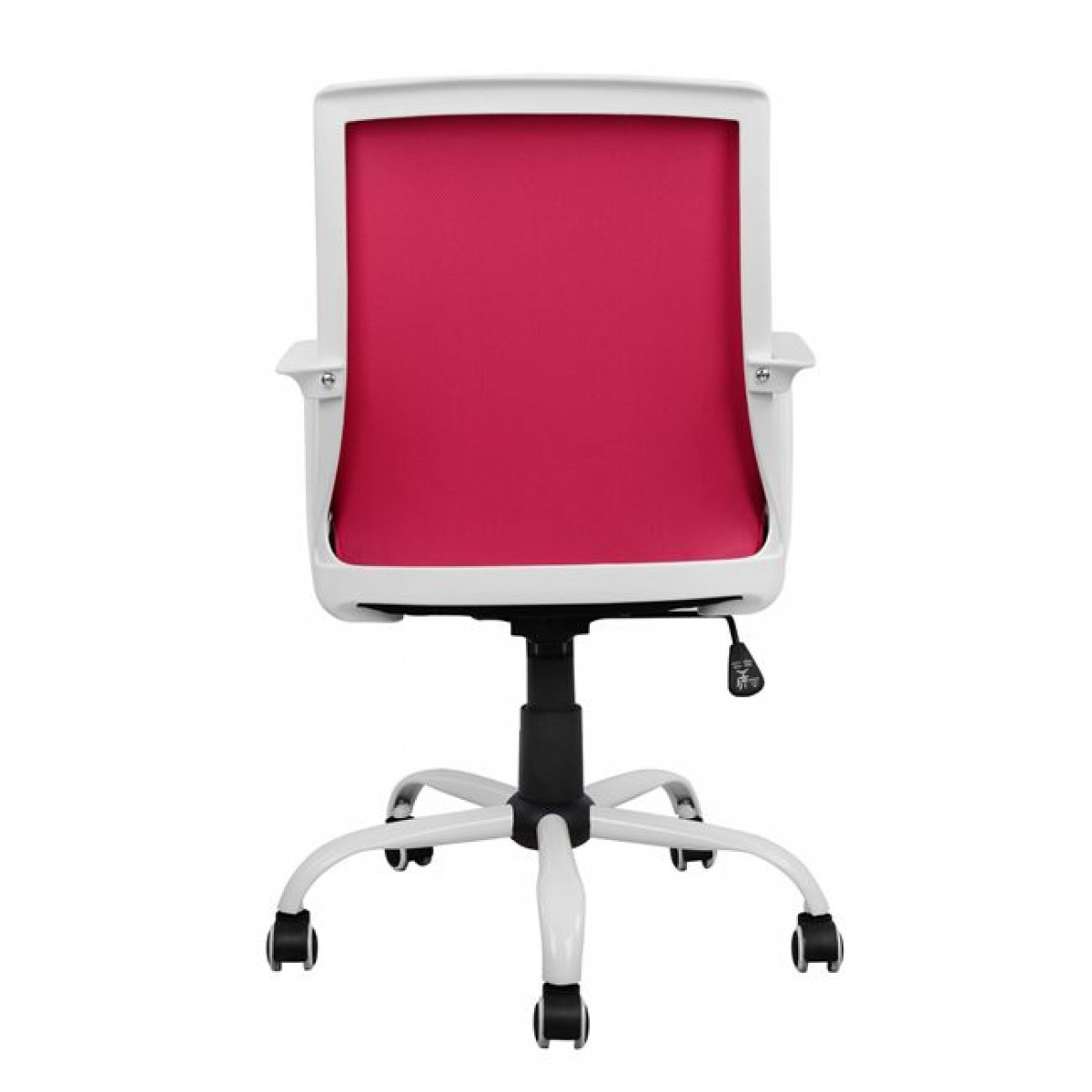 ΚΑΡΕΚΛΑ ΓΡΑΦΕΙΟΥ MALFOI HM1053.05 ΡΟΖ MESH & ΠΟΔΙ ΜΕΤΑΛΛΙΚΟ 58x59x103 εκ.