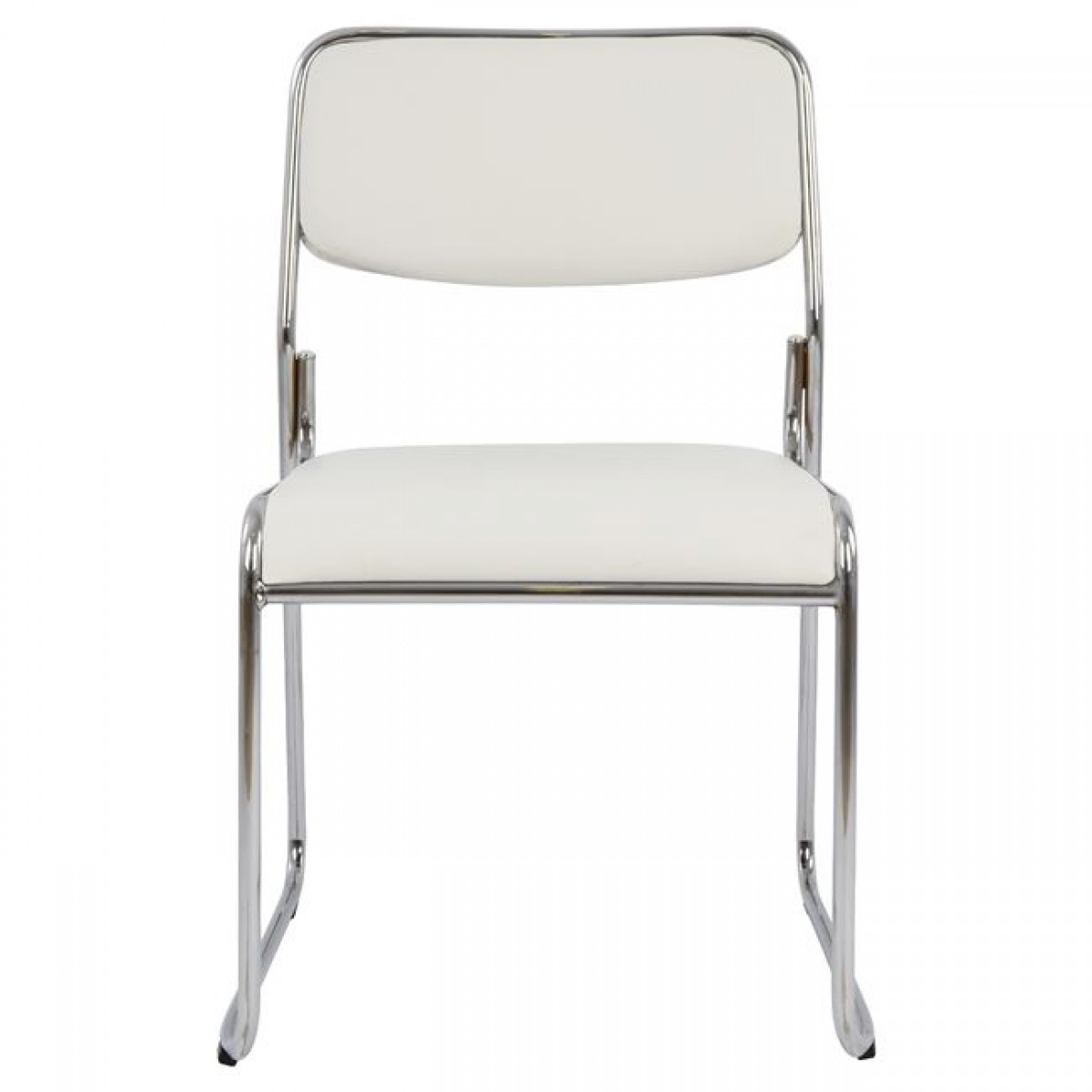 ΚΑΡΕΚΛΑ ΓΡΑΦΕΙΟΥ ΣΥΝΕΡΓΑΣΙΑΣ MABEL HM1019.02 ΣΕ ΧΡΩΜΑ ΛΕΥΚΟ 48,5x51,5x77Yεκ.