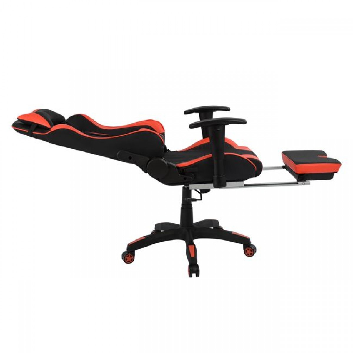 ΚΑΡΕΚΛΑ ΓΡΑΦΕΙΟΥ GAMING HM1063.01 SPEED ΜΑΥΡΟ ΚΟΚΚΙΝΟ & ΥΠΟΠΟΔΙΟ 68 x 71,5 x 134 cm