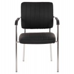 ΚΑΡΕΚΛΑ QUESTA ΜΕ ΜΠΡΑΤΣΑ HM1070.01 ΜΑΥΡΗ 54x62x84 εκ.