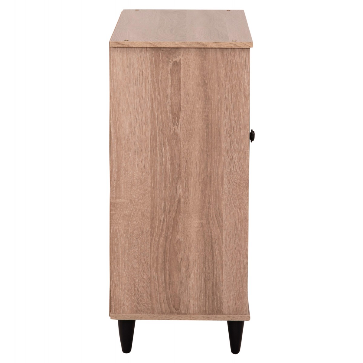 ΠΑΠΟΥΤΣΟΘΗΚΗ ΞΥΛΙΝΗ MCKENNA HM2266.02 ΣΕ ΧΡΩΜΑ SONAMA-ΜΑΥΡΟ 77x30x69Υεκ.