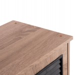 ΠΑΠΟΥΤΣΟΘΗΚΗ ΞΥΛΙΝΗ MCKENNA HM2266.02 ΣΕ ΧΡΩΜΑ SONAMA-ΜΑΥΡΟ 77x30x69Υεκ.