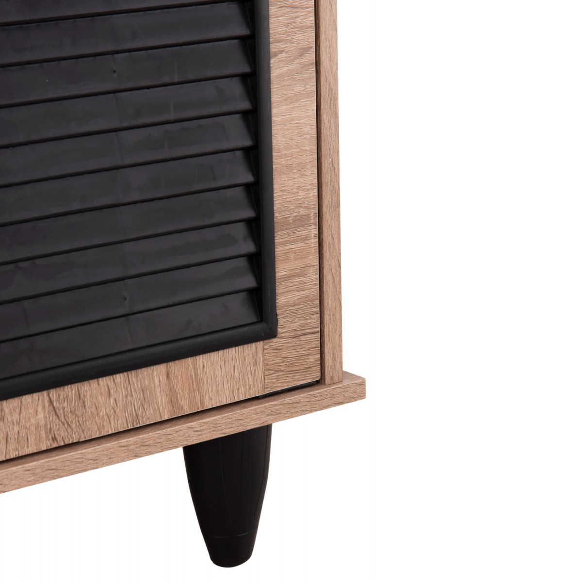 ΠΑΠΟΥΤΣΟΘΗΚΗ ΞΥΛΙΝΗ MCKENNA HM2266.02 ΣΕ ΧΡΩΜΑ SONAMA-ΜΑΥΡΟ 77x30x69Υεκ.