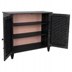 ΠΑΠΟΥΤΣΟΘΗΚΗ ΞΥΛΙΝΗ MCKENNA HM2266.01 ΣΕ ΑΝΘΡΑΚΙ ΧΡΩΜΑ 76,5X30X68,5