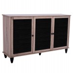 ΠΑΠΟΥΤΣΟΘΗΚΗ-ΝΤΟΥΛΑΠΙ MCKENNA 3ΠΟΡΤΕΣ HM2267.02 SONAMA-ΜΑΥΡΟ 112x30x68,5Υ εκ.