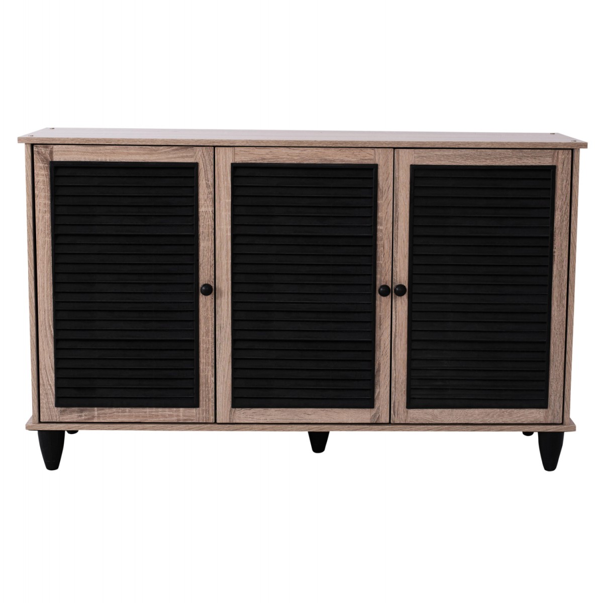 ΠΑΠΟΥΤΣΟΘΗΚΗ-ΝΤΟΥΛΑΠΙ MCKENNA 3ΠΟΡΤΕΣ HM2267.02 SONAMA-ΜΑΥΡΟ 112x30x68,5Υ εκ.