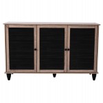 ΠΑΠΟΥΤΣΟΘΗΚΗ-ΝΤΟΥΛΑΠΙ MCKENNA 3ΠΟΡΤΕΣ HM2267.02 SONAMA-ΜΑΥΡΟ 112x30x68,5Υ εκ.