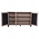 ΠΑΠΟΥΤΣΟΘΗΚΗ-ΝΤΟΥΛΑΠΙ MCKENNA 3ΠΟΡΤΕΣ HM2267.02 SONAMA-ΜΑΥΡΟ 112x30x68,5Υ εκ.