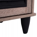 ΠΑΠΟΥΤΣΟΘΗΚΗ-ΝΤΟΥΛΑΠΙ MCKENNA 3ΠΟΡΤΕΣ HM2267.02 SONAMA-ΜΑΥΡΟ 112x30x68,5Υ εκ.