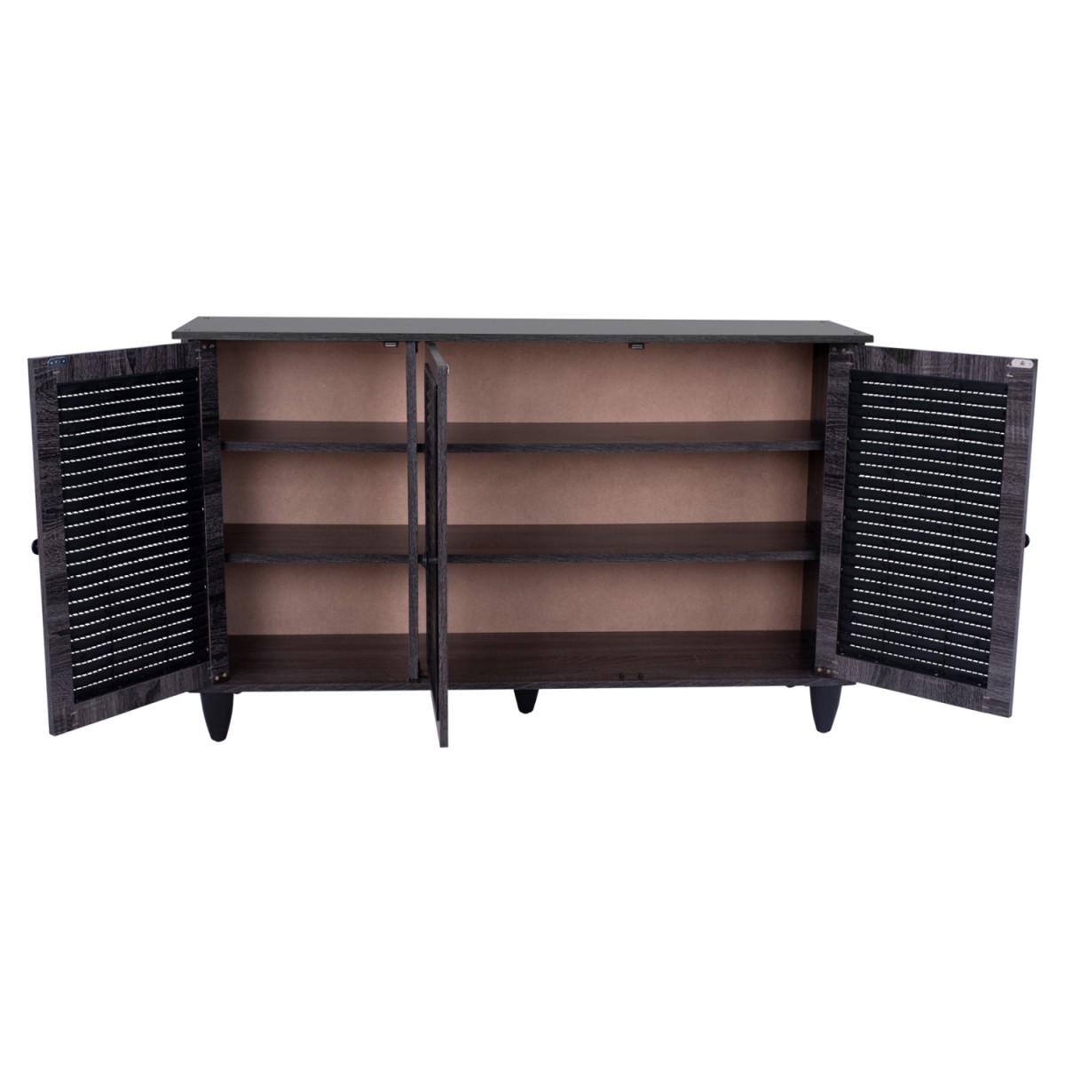 ΠΑΠΟΥΤΣΟΘΗΚΗ-ΝΤΟΥΛΑΠΙ MCKENNA ΞΥΛ.3ΠΟΡΤΕΣ HM2267.01 ΑΝΘΡΑΚΙ 112x30x68,5 cm