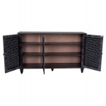 ΠΑΠΟΥΤΣΟΘΗΚΗ-ΝΤΟΥΛΑΠΙ MCKENNA ΞΥΛ.3ΠΟΡΤΕΣ HM2267.01 ΑΝΘΡΑΚΙ 112x30x68,5 cm