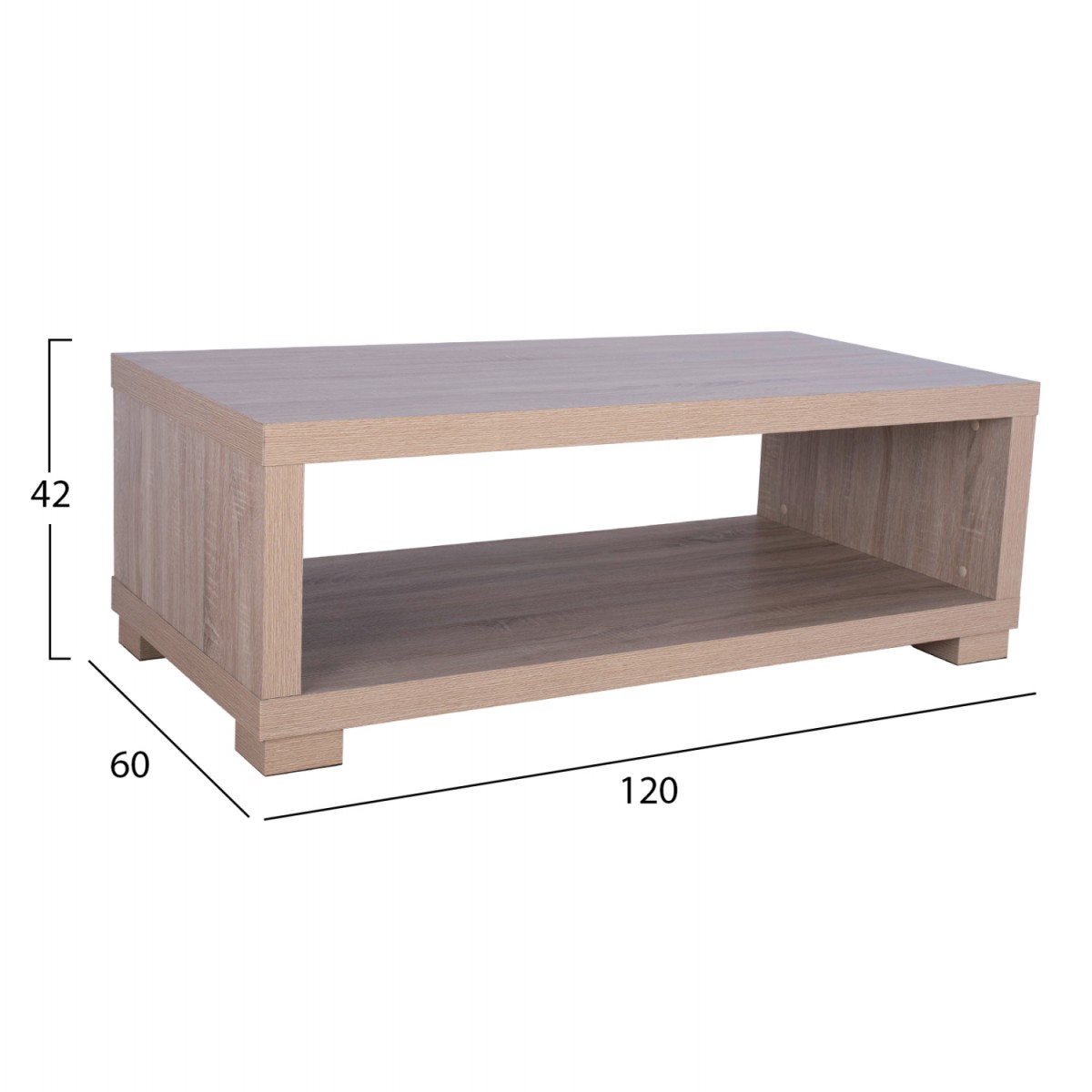 ΤΡΑΠΕΖΙ ΣΑΛΟΝΙΟΥ SALEM HM2217.02 SONAMA OAK 120Χ60Χ42Y εκ.