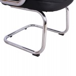 ΚΑΡΕΚΛΑ ΣΥΝΕΡΓΑΣΙΑΣ AMBREY HM1114 ΜΕ ΜΑΥΡΟ PU ΜΕ ΒΑΣΗ ΧΡΩΜΙΟΥ 61.5x62x98 cm.