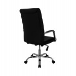 ΚΑΡΕΚΛΑ ΓΡΑΦΕΙΟΥ ΔΙΕΥΘΥΝΤΙΚΗ ΜΑΥΡΗ ΜΕ ΒΑΣΗ ΧΡΩΜΙΟΥ JACOB HM1044.11 55,5x65x111  cm.