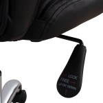 ΚΑΡΕΚΛΑ ΓΡΑΦΕΙΟΥ ΔΙΕΥΘΥΝΤΙΚΗ ΜΑΥΡΗ ΜΕ ΒΑΣΗ ΧΡΩΜΙΟΥ JACOB HM1044.11 55,5x65x111  cm.