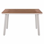 ΤΡΑΠΕΖΙ ΑΛΟΥΜΙΝΙΟΥ TABER ΜΕ POLYWOOD ΛΕΥΚΟ 120x80x72,5Υ εκ. HM5562.01