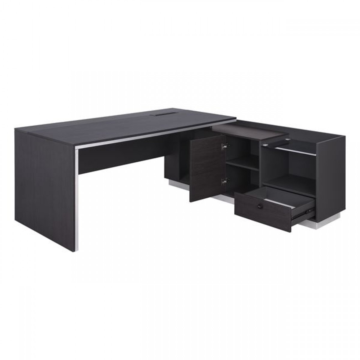 ΓΡΑΦΕΙΟ ΕΠΑΓΓΕΛΜΑΤΙΚΟ ΔΕΞΙΑ ΓΩΝΙΑ ROSEWOOD HM2086R 180X170X76Υ εκ.