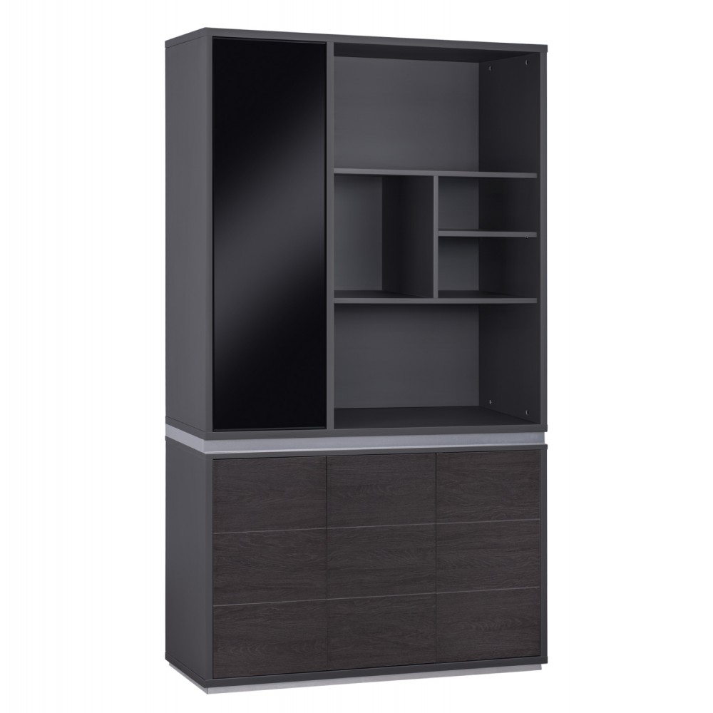 ΒΙΒΛΙΟΘΗΚΗ ΓΡΑΦΕΙΟΥ ΕΠΑΓΓΕΛΜΑΤΙΚΗ ROSEWOOD HM2091L 120Χ40Χ200Υ εκ.