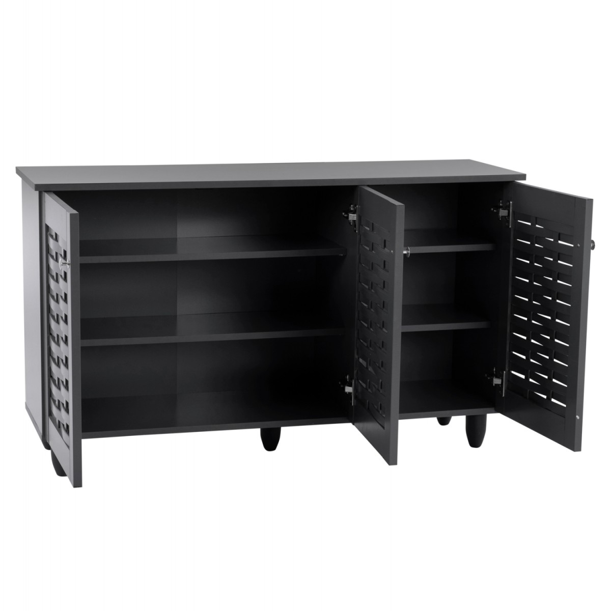 ΠΑΠΟΥΤΣΟΘΗΚΗ-ΝΤΟΥΛΑΠΙ IGGY ΞΥΛΙΝΗ 3ΠΟΡΤΕΣ HM2211.10 ΓΚΡΙ 114Χ34Χ68