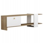 ΕΠΙΠΛΟ ΤΗΛΕΟΡΑΣΗΣ HENRIETTE HM8900.11 ΜΕΛΑΜΙΝΗ ΣΕ SONAMA-ΛΕΥΚΟ 120x25x37Υεκ.