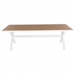 ΤΡΑΠΕΖΙ ΑΛΟΥΜΙΝΙΟΥ ΟΡΘΟΓΩΝΙΟ TAWNEE HM6039.02 ΛΕΥΚΟ-POLYWOOD ΦΥΣΙΚΟ 219,5x89,5x73Υ