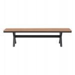 ΠΑΓΚΑΚΙ ΑΛΟΥΜΙΝΙΟΥ TAWNEE HM6040.01 ΑΝΘΡΑΚΙ-POLYWOOD ΚΑΘΙΣΜΑ ΦΥΣΙΚΟ 220x36x44,5Υεκ.