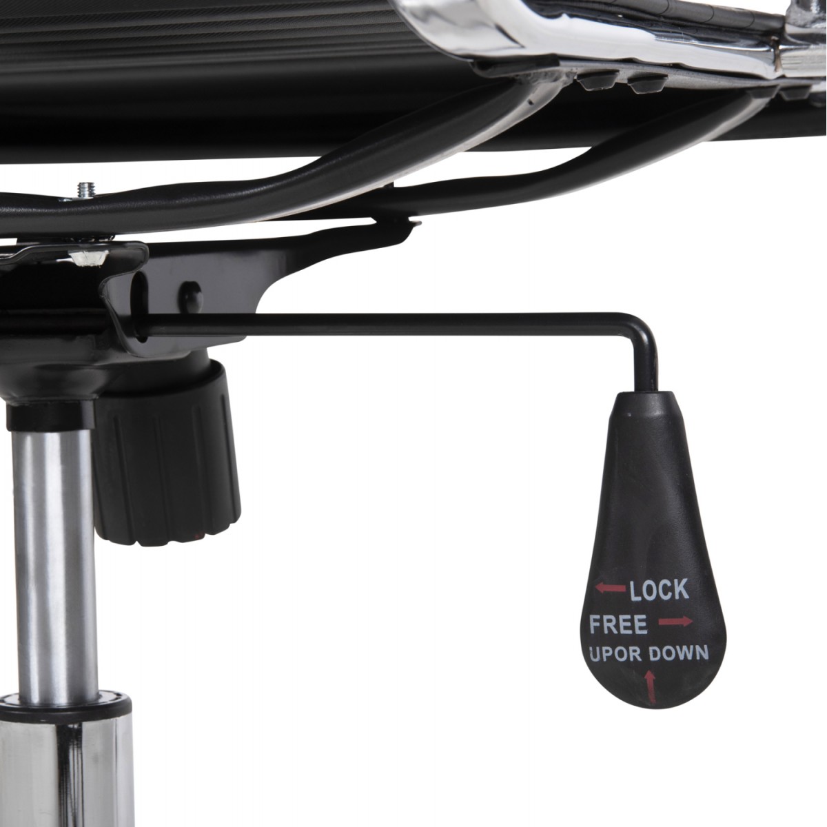 ΚΑΡΕΚΛΑ ΓΡΑΦΕΙΟΥ HM1059.31 ΜΑΥΡΟ PU BOSS ΔΙΕΥΘΥΝΤΟΥ ΠΟΔΙ ΧΡΩΜΙΟΥ 53x57x109Υεκ.