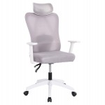 ΚΑΡΕΚΛΑ ΓΡΑΦΕΙΟΥ MEXER HM1195.02 ΓΚΡΙ MESH-ΜΕΤΑΛ.ΒΑΣΗ-ΣΚΕΛΕΤΟΣ ΛΕΥΚΟΣ 68x70x136Υεκ.