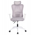 ΚΑΡΕΚΛΑ ΓΡΑΦΕΙΟΥ MEXER HM1195.02 ΓΚΡΙ MESH-ΜΕΤΑΛ.ΒΑΣΗ-ΣΚΕΛΕΤΟΣ ΛΕΥΚΟΣ 68x70x136Υεκ.