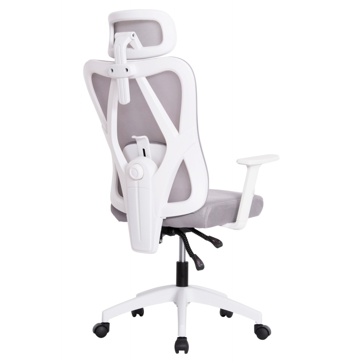 ΚΑΡΕΚΛΑ ΓΡΑΦΕΙΟΥ MEXER HM1195.02 ΓΚΡΙ MESH-ΜΕΤΑΛ.ΒΑΣΗ-ΣΚΕΛΕΤΟΣ ΛΕΥΚΟΣ 68x70x136Υεκ.