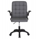 ΚΑΡΕΚΛΑ ΓΡΑΦΕΙΟΥ PORTIMA HM1197.03 ΓΚΡΙ PVC-ΜΑΥΡΟΣ ΣΚΕΛΕΤΟΣ & ΒΑΣΗ 66.5x60x97Υεκ