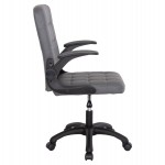 ΚΑΡΕΚΛΑ ΓΡΑΦΕΙΟΥ PORTIMA HM1197.03 ΓΚΡΙ PVC-ΜΑΥΡΟΣ ΣΚΕΛΕΤΟΣ & ΒΑΣΗ 66.5x60x97Υεκ