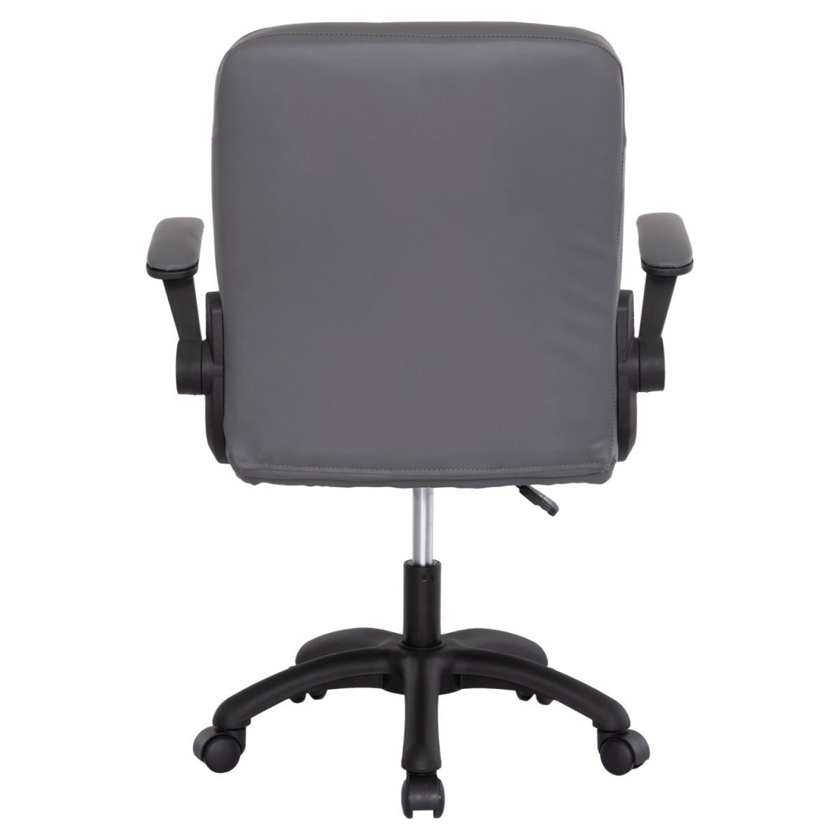 ΚΑΡΕΚΛΑ ΓΡΑΦΕΙΟΥ PORTIMA HM1197.03 ΓΚΡΙ PVC-ΜΑΥΡΟΣ ΣΚΕΛΕΤΟΣ & ΒΑΣΗ 66.5x60x97Υεκ