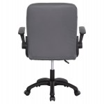 ΚΑΡΕΚΛΑ ΓΡΑΦΕΙΟΥ PORTIMA HM1197.03 ΓΚΡΙ PVC-ΜΑΥΡΟΣ ΣΚΕΛΕΤΟΣ & ΒΑΣΗ 66.5x60x97Υεκ