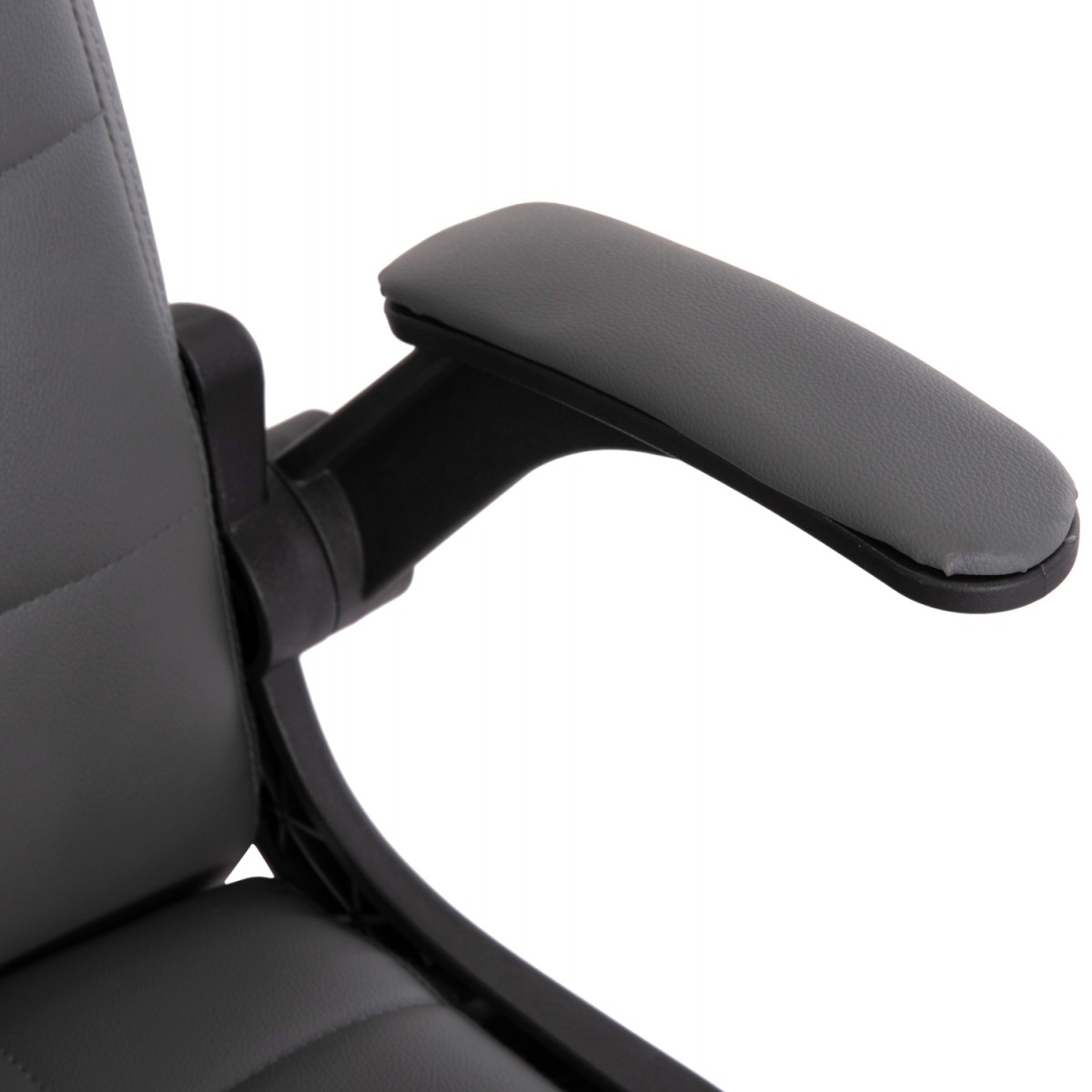 ΚΑΡΕΚΛΑ ΓΡΑΦΕΙΟΥ PORTIMA HM1197.03 ΓΚΡΙ PVC-ΜΑΥΡΟΣ ΣΚΕΛΕΤΟΣ & ΒΑΣΗ 66.5x60x97Υεκ