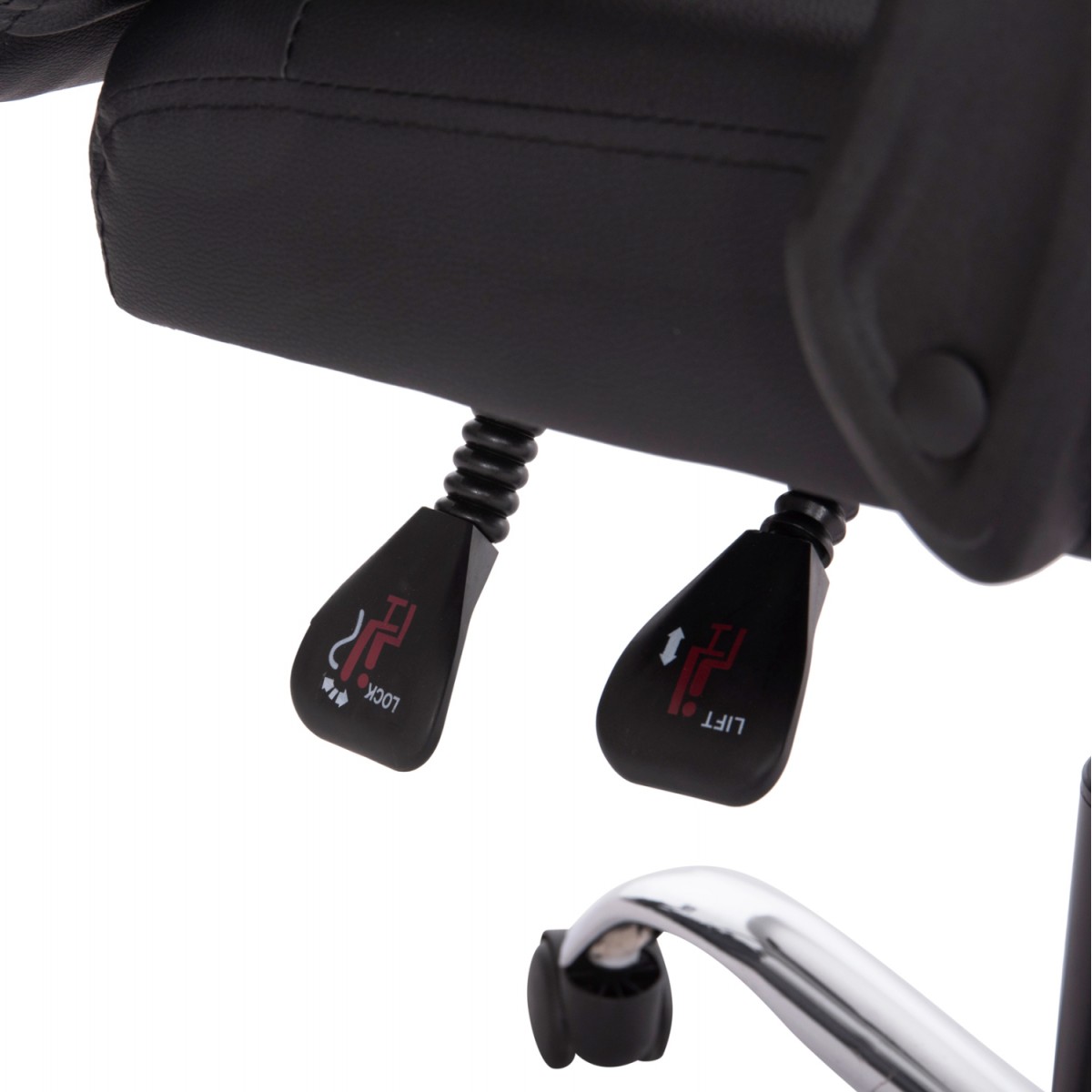 ΚΑΡΕΚΛΑ ΓΡΑΦΕΙΟΥ LAGOM HM1198 ΜΑΥΡO PVC-ΜΕΤΑΛ.ΒΑΣΗ-ΜΑΥΡΟΣ ΣΚΕΛΕΤΟΣ 60x70x104Υεκ