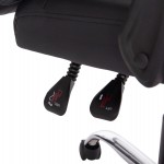 ΚΑΡΕΚΛΑ ΓΡΑΦΕΙΟΥ LAGOM HM1198 ΜΑΥΡO PVC-ΜΕΤΑΛ.ΒΑΣΗ-ΜΑΥΡΟΣ ΣΚΕΛΕΤΟΣ 60x70x104Υεκ