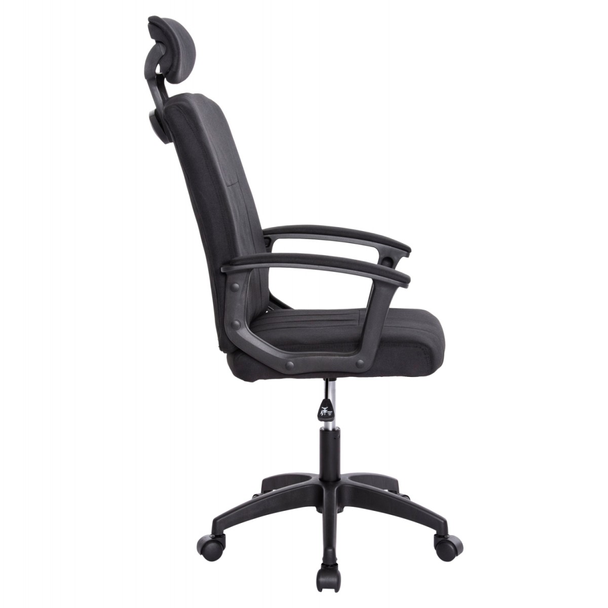 ΚΑΡΕΚΛΑ ΓΡΑΦΕΙΟΥ NIMBLE HM1199.11 ΜΑΥΡΟ ΥΦΑΣΜΑ-ΜΑΥΡΟΣ ΣΚΕΛΕΤΟΣ & ΒΑΣΗ 59x64x122Υεκ