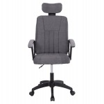 ΚΑΡΕΚΛΑ ΓΡΑΦΕΙΟΥ NIMBLE HM1199.12 ΓΚΡΙ ΥΦΑΣΜΑ-ΜΑΥΡΟΣ ΣΚΕΛΕΤΟΣ&ΒΑΣΗ 59x64x122Υεκ