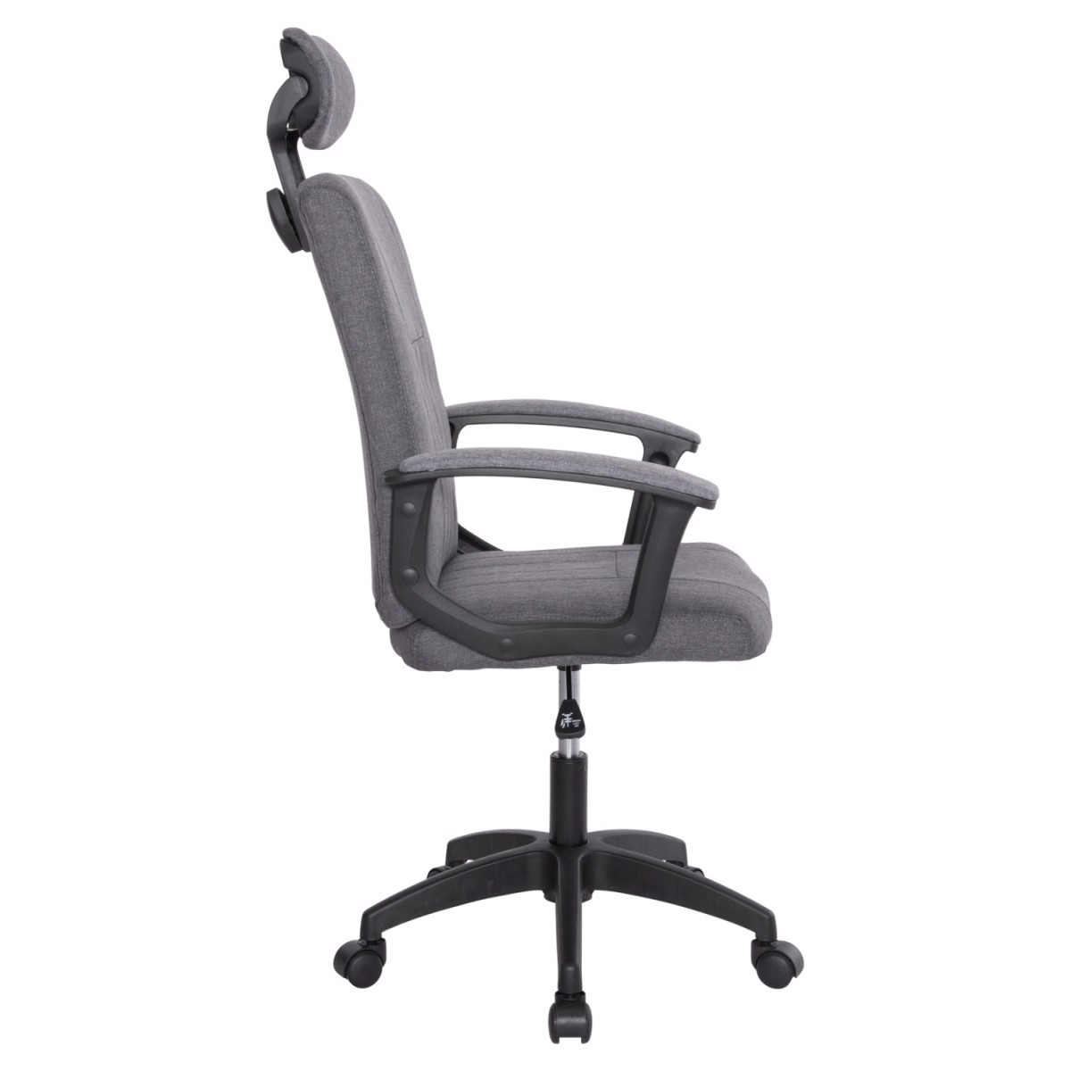 ΚΑΡΕΚΛΑ ΓΡΑΦΕΙΟΥ NIMBLE HM1199.12 ΓΚΡΙ ΥΦΑΣΜΑ-ΜΑΥΡΟΣ ΣΚΕΛΕΤΟΣ&ΒΑΣΗ 59x64x122Υεκ