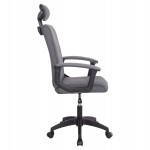 ΚΑΡΕΚΛΑ ΓΡΑΦΕΙΟΥ NIMBLE HM1199.12 ΓΚΡΙ ΥΦΑΣΜΑ-ΜΑΥΡΟΣ ΣΚΕΛΕΤΟΣ&ΒΑΣΗ 59x64x122Υεκ